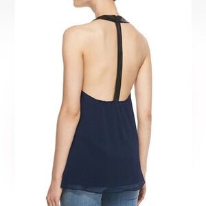 ALICE AND OLIVIA NWOT TOP W LAMBSKIN BACK ZIPPER